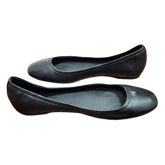 Kate Spade Womens Keaton Ballet Flats Shoes Black Leather Slip On Size 8.5 - Picture 8 of 12